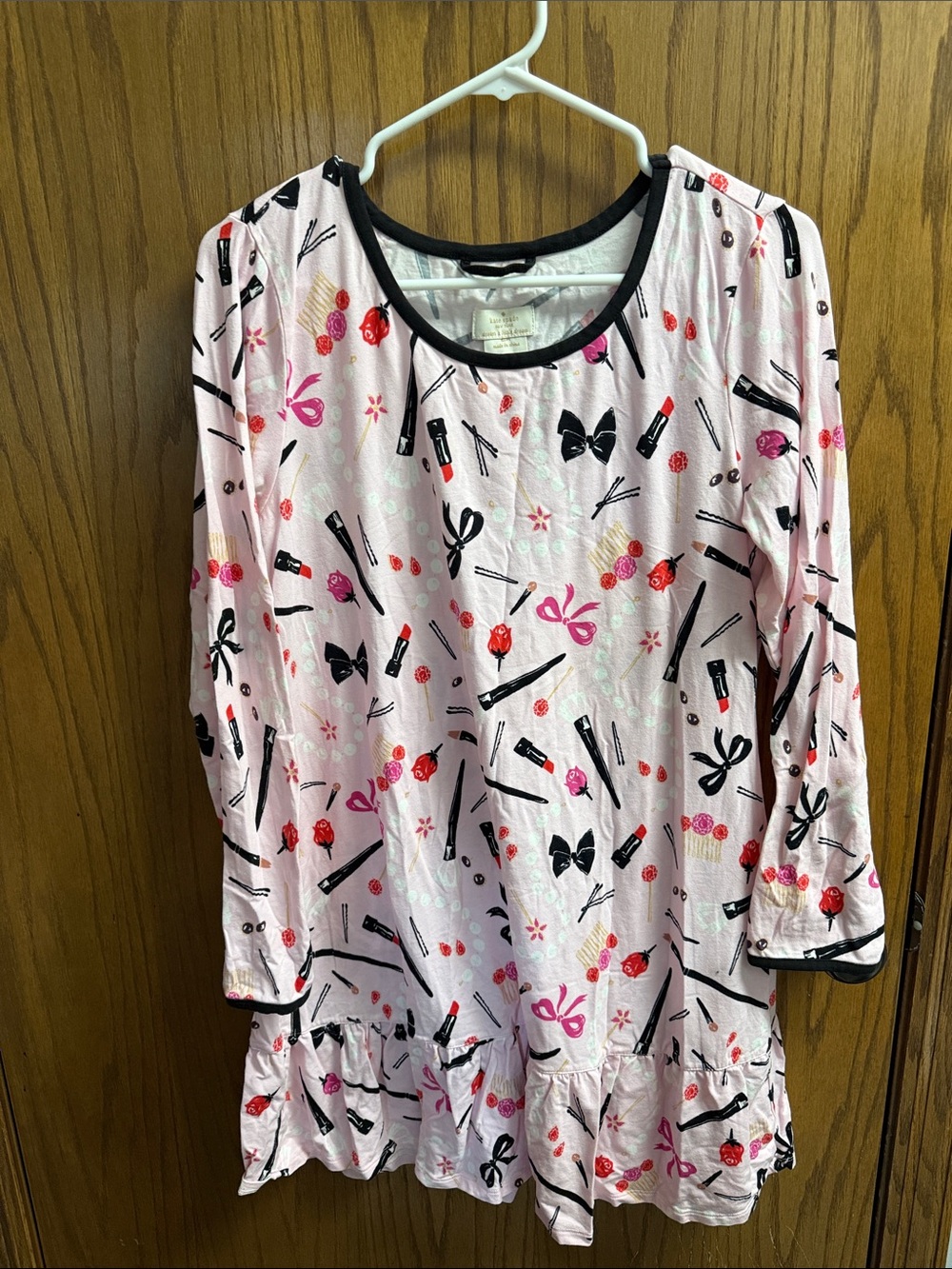 kate spade Pink Floral & Makeup Print Nightshirt